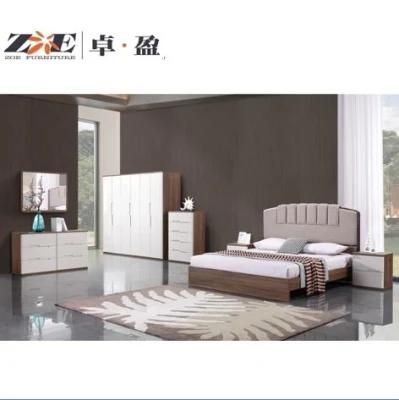 2022 New Fashion Design Modern Home Furniture Set Fabric Bed Room Furniture Bedroom Set