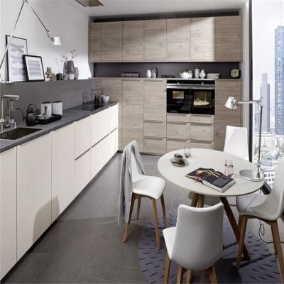 Cupboards Oak Melamine Plywood Kitchen Black and White Cabinets