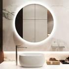 DIY Shape Home Interior Wall Mirrors LED Illuminated Bathroom Mirror Makeup Mirror