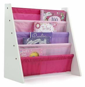 Wood Book Shelf Furniture with Nylon Fabric Carrier High Quality
