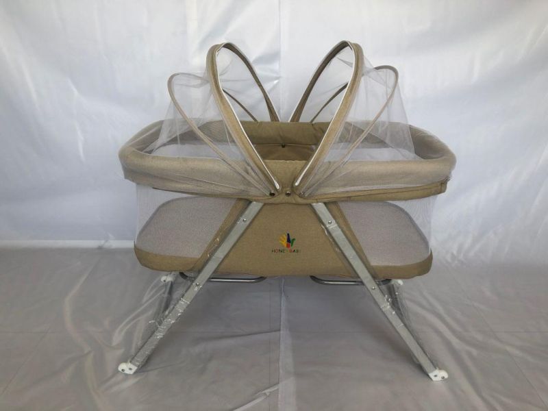 Factory Baby Bed with Mosquito Net / The Wheels Baby Cradle/The Rocking Function Bed /One Hand Folding Bed