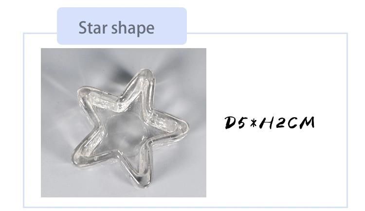 Customized 5-Point Star Glass Candle Holder for Wedding