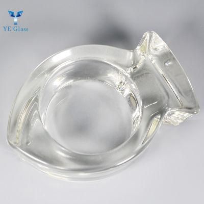 Transparent Cute Fish Shape Crystal Candle Holder for Home Decoration