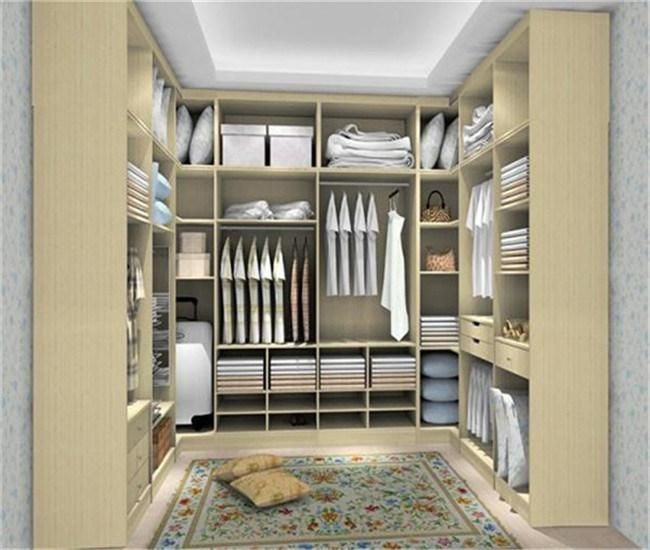 European Style White Customized Built in Wardrobes