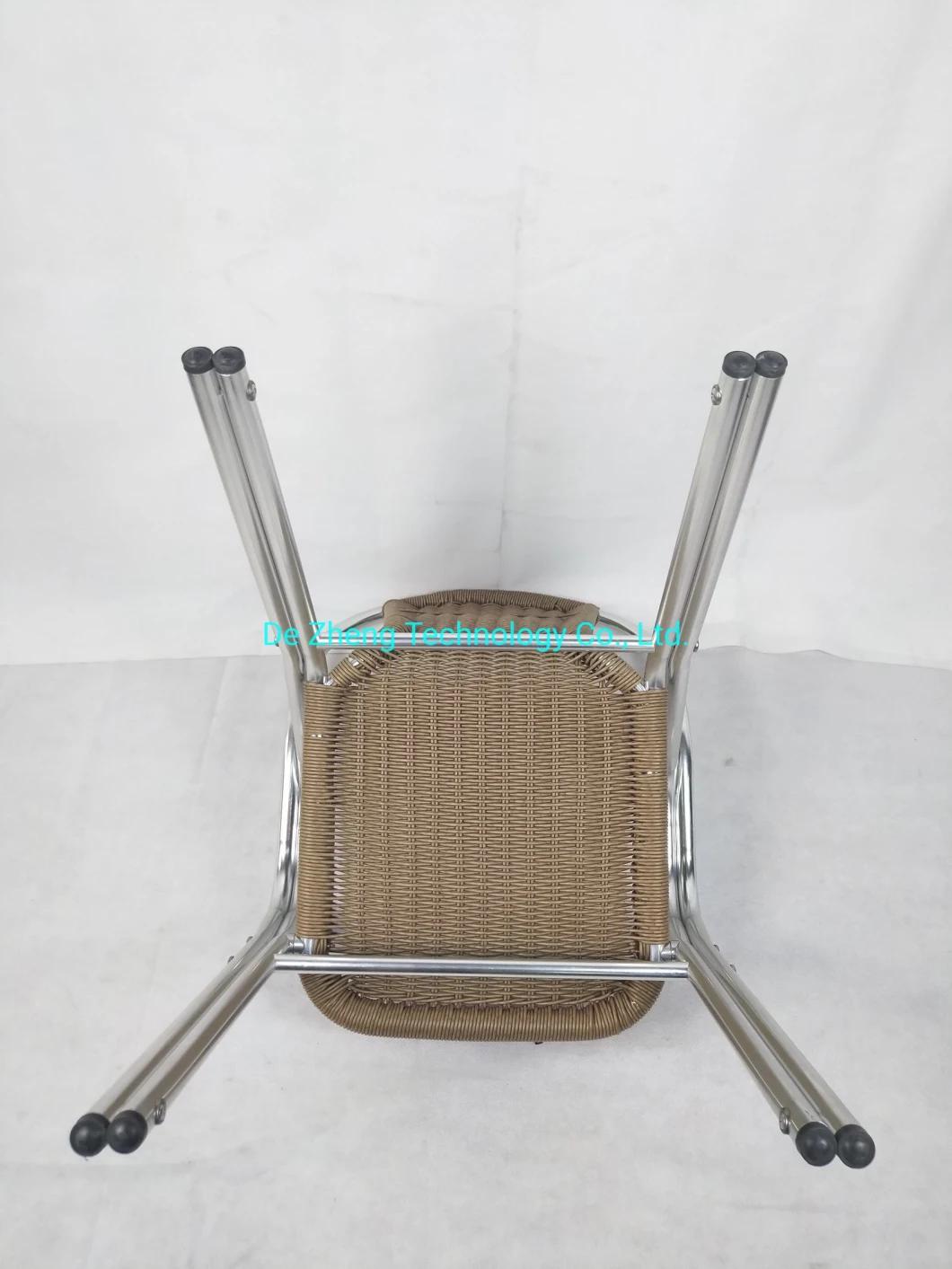 All Resistance Bistro Bar Heavy Duty Outdoor Garden Strong Steel Wire PE Rattan Chair