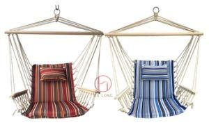 Backyard Expressions Hammock Chair with Wooden Arms