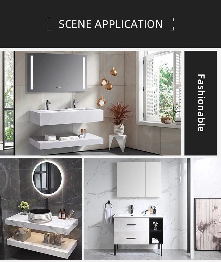European Lavatory Furniture Vanity Cabinet Mirror Set Wall Mounted Bathroom Vanities