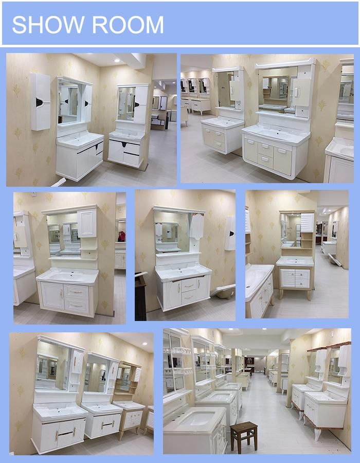 New European Design of PVC Bathroom Cabinet Vanity with High Quality and Good Price