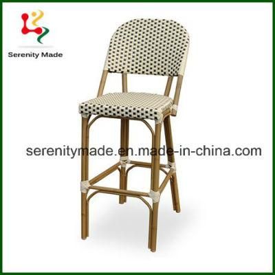 China Factory Industrial Hand-Made PE Rattan Bar Stool