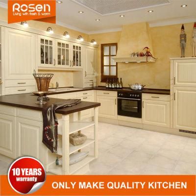 Wholesale Classical European Style Solid Wood Kitchen Cabinets Furniture