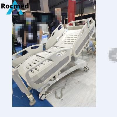 Medical Furniture Clinic ICU Room Five-Function Electric Hospital Bed for Patient