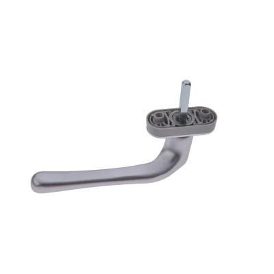 Anodized Silver Square Spindle Right Door Handle
