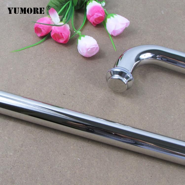 Stainless Steel Square Tube Lever Cast Iron Clear Coloured Glass Door Handles