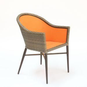 Rattan Chair Textile Fabric Inside Cone Leg Outdoor Garden Furniture (K59)