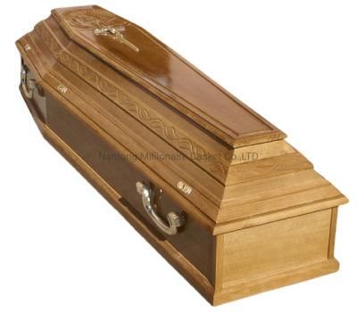 Best-Selling Fine Craved Solid Wood Coffin