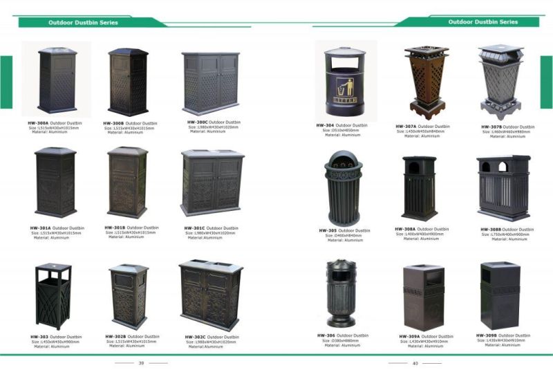 Outdoor Waste Container for European Market with Good Quality (HW-521)