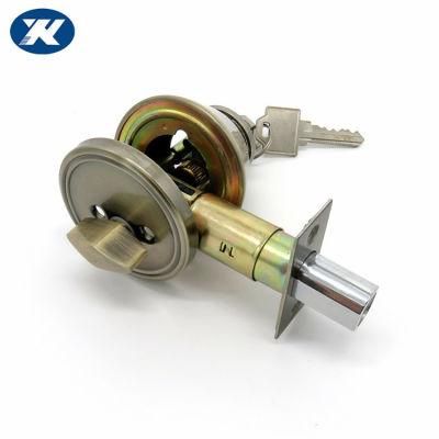 European Satin Nickel Entry Knob Single Cylinder Key Control Deadbolt Door Lock