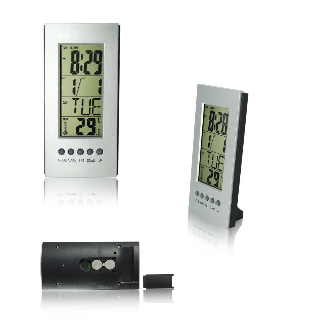 Cheap Desk Alarm Clock with Calendar Temperature for Home Decoration