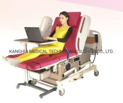 Four Wheels Electric Motor Hand Control Adjusted Hospital Delivery Women Operating Examintion Bed
