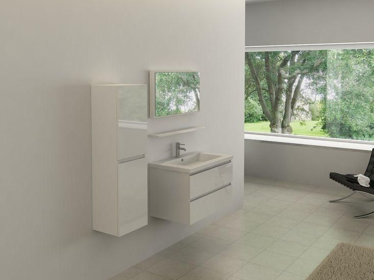 New European Luxury Melamine Bathroom Vanity Vanities with Mirror