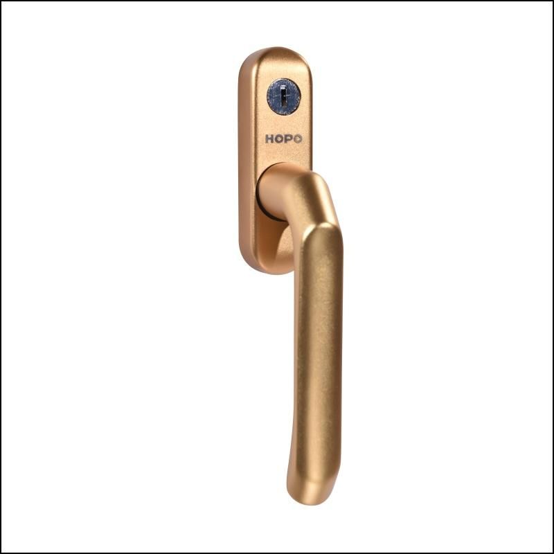 Hopo High Quality Aluminum Alloy Bronze Handle with Cylinder, Spindle 40mm