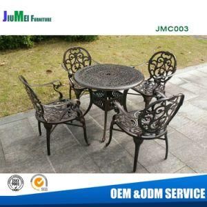 Outdoor Cast Aluminum Furniture Cast Dining Table and Chair (JMC003)