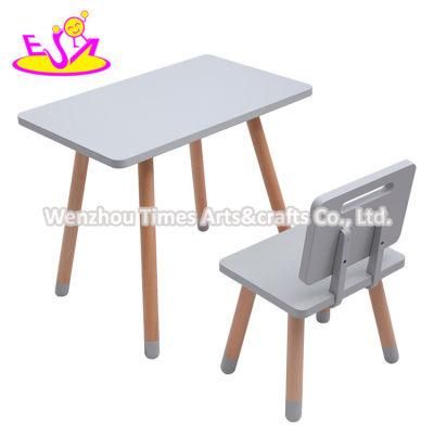 High Quality European Wooden Kids Study Table Chair with Customize W08g272