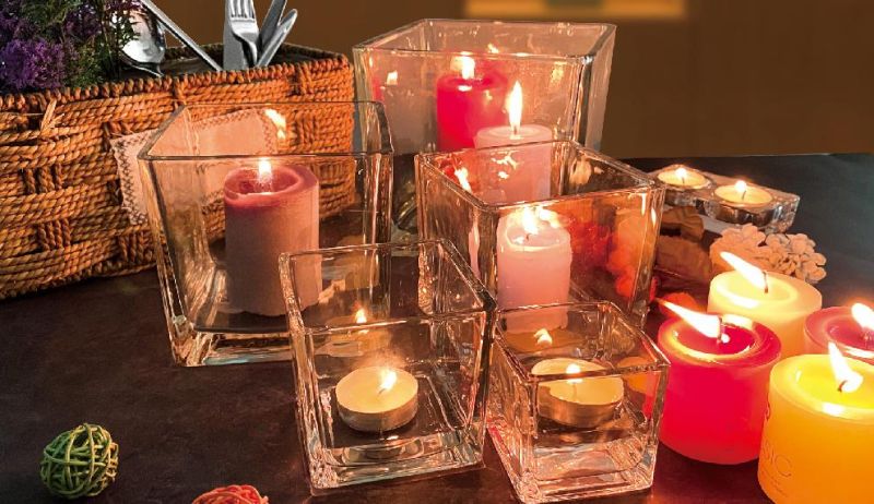 2.5inch High Quality Clear Tabletop Votive Glass Candle Holder for Party Decoration GB2277yj-3
