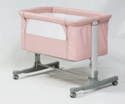 2022 Certified Multifunctional Baby Bedside Bed Baby Cradle Baby Crib with Wheels