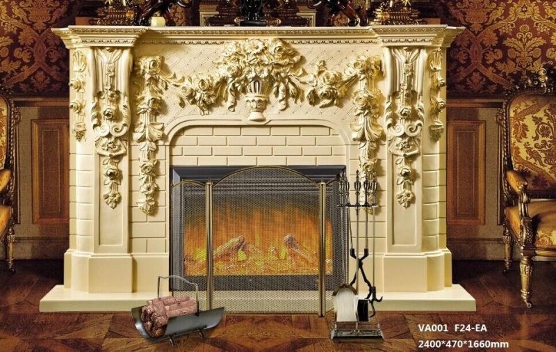 European Style 3D Flame Electric Stove Fireplace Furniture Tabletop