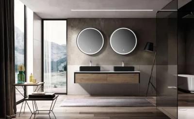 Talco 1800 Modern MDF European Bathroom Furniture with LED Round Mirror