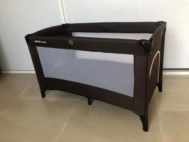 Kids Bedroom Furniture Foldable Babybed, Wholesale Steel Legs Babycot/