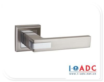 Modern Simple Zinc Alloy Door Handles with Cylinder High End Elegant Door Lever Pullers for Interior Doors