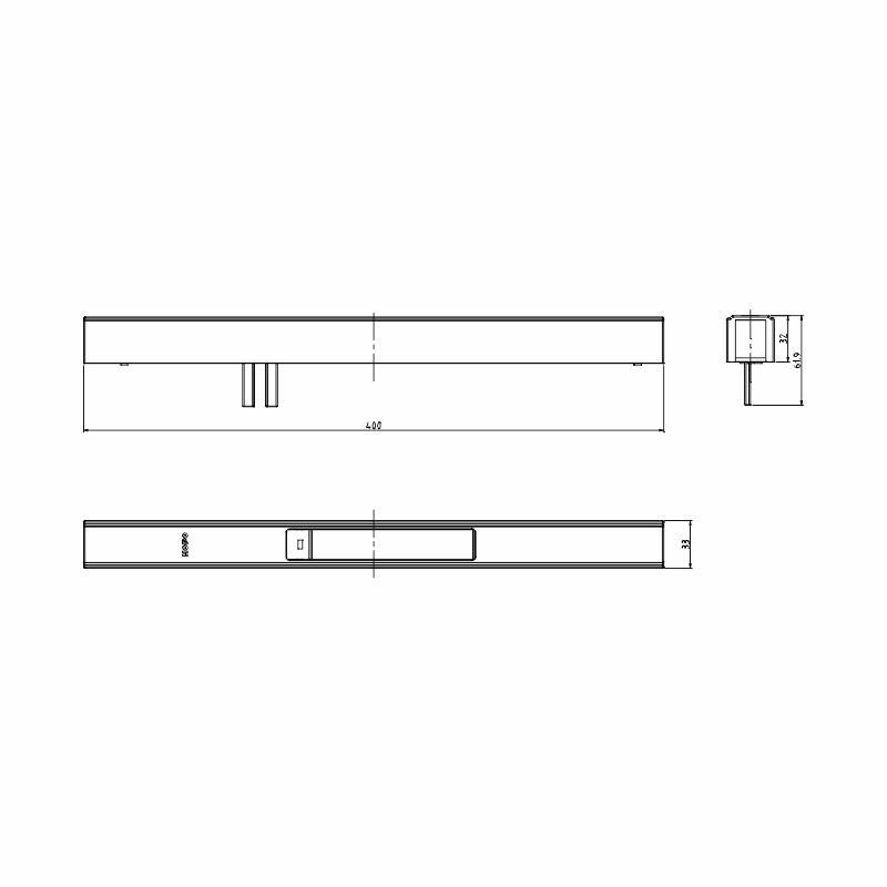 Hopo Cubic Lock, Door Hardware Aluminium Alloy Door Pull Handle