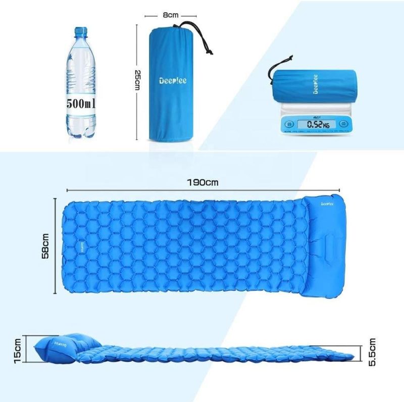 Inflatable Camping Travel Long Journey Sleeping Bed Air Mattress