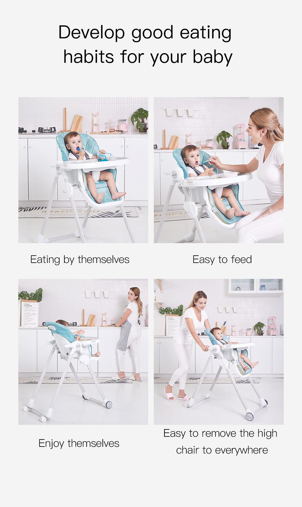 Baby High Chair Chair Baby High Chair European Standard Baby Connection High Chair Baby Chair for Children