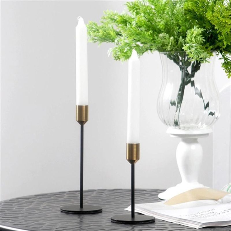 Metal Candlestick Creative Decoration Nordic Single Head Candlestick Romantic Valentine′ S Day Gift