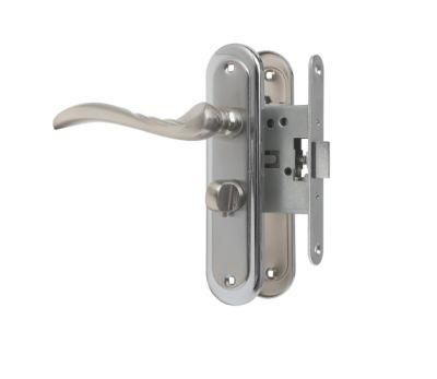 Aluminum Alloy Door Lever Handle on Plate Luxury Main Door Hardware