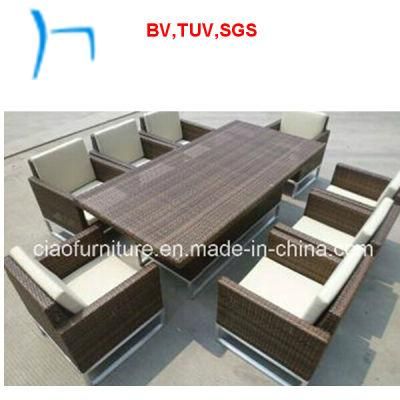 F-Leisure Outdoor Furniture Wicker Dining Furniture (CF608t+CF608c)