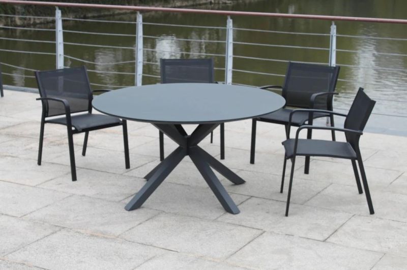 Foshan European OEM Outdoor Sectional with Round Patio Dining Table