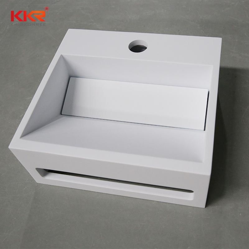 Bathroom Furniture Solid Surface Stone Wash Basin Bathroom Vanity