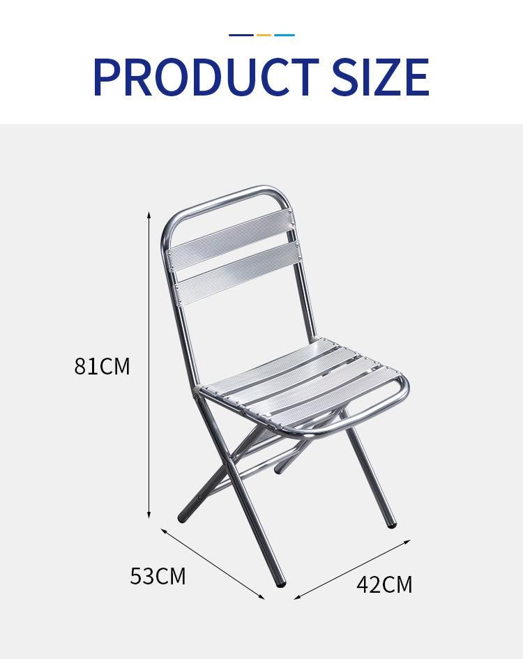 Cheap Outdoor Ultralight Portable Aluminum Metal Folding Chair for Events