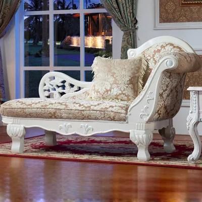 European Wood Chaise Lounge in Optional Lounge Color for Home Furniture
