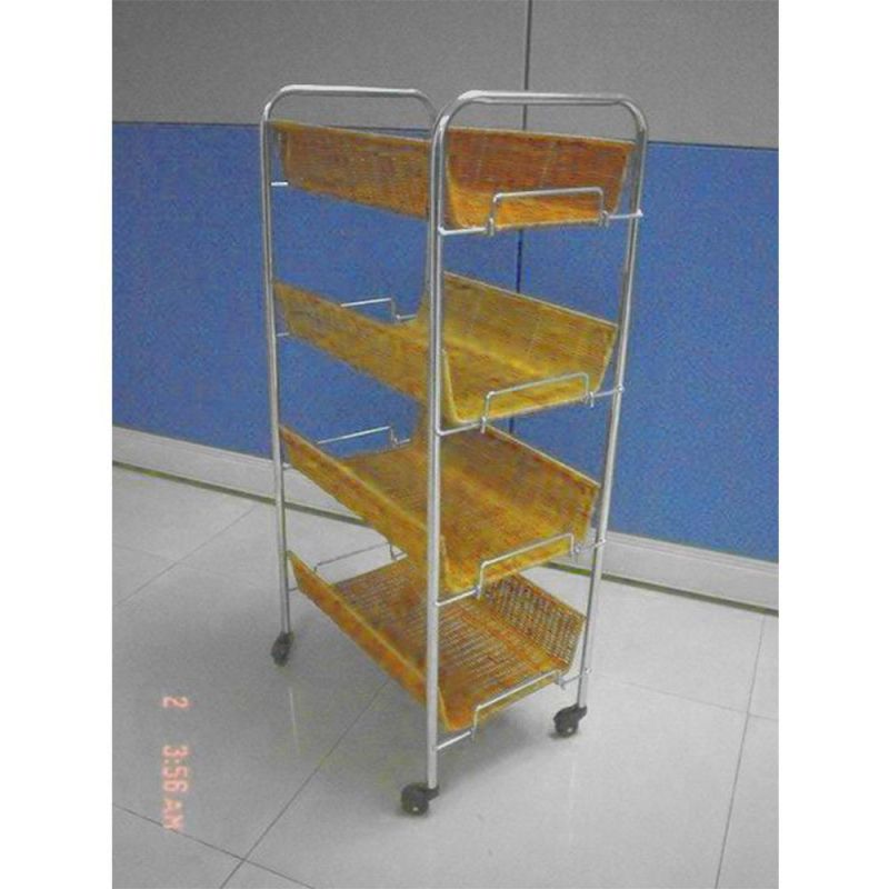 Foldable Metal Rack Kitchen Storage Shelves Spice Wire Mesh Basket Organizer/Layer Tier Utility Shelving TV Shelf