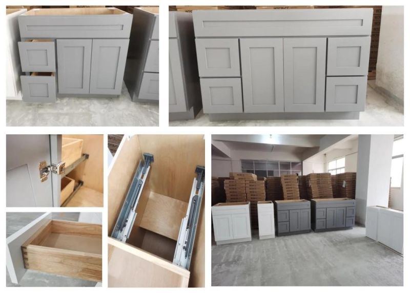 Furniture Factory Direct Wholesale Modern Wooden Kitchen Cabinets for Builders