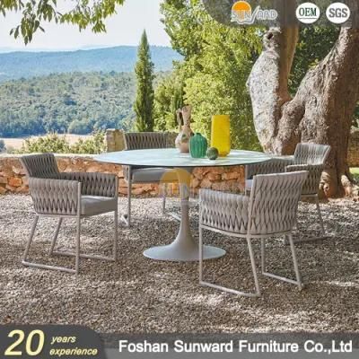 Hotel Rattan Dining Chair Wickertable Garden Patio Furniture Stackable Chair
