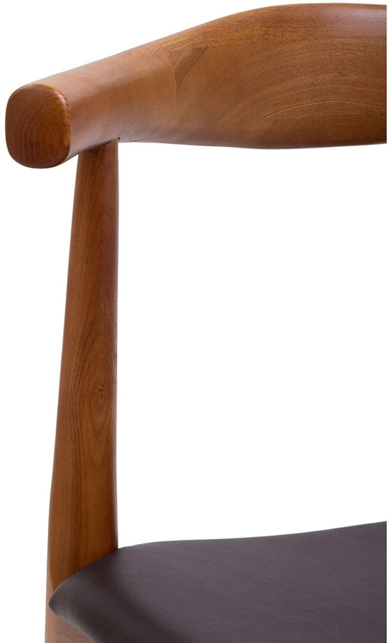 Solid Wood Dining Chair Household Computer Chair Modern Simple European and American Style Style Book Table Ox Horn Chair