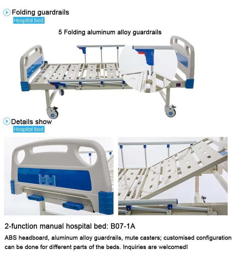 European Standard Two Functions Manual Hospital Bed