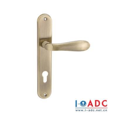 Furniture Door Accessories Door Hardware Aluminium Alloy Door Lock Handle on Plate