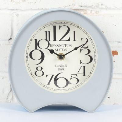 Iron Mantel Clock in Simple Style, Unique &amp; Creativity Table Clock, Promotional Gift Desk Clock